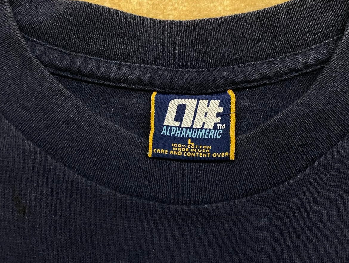 Vintage ALPHANUMERIC logo tee
