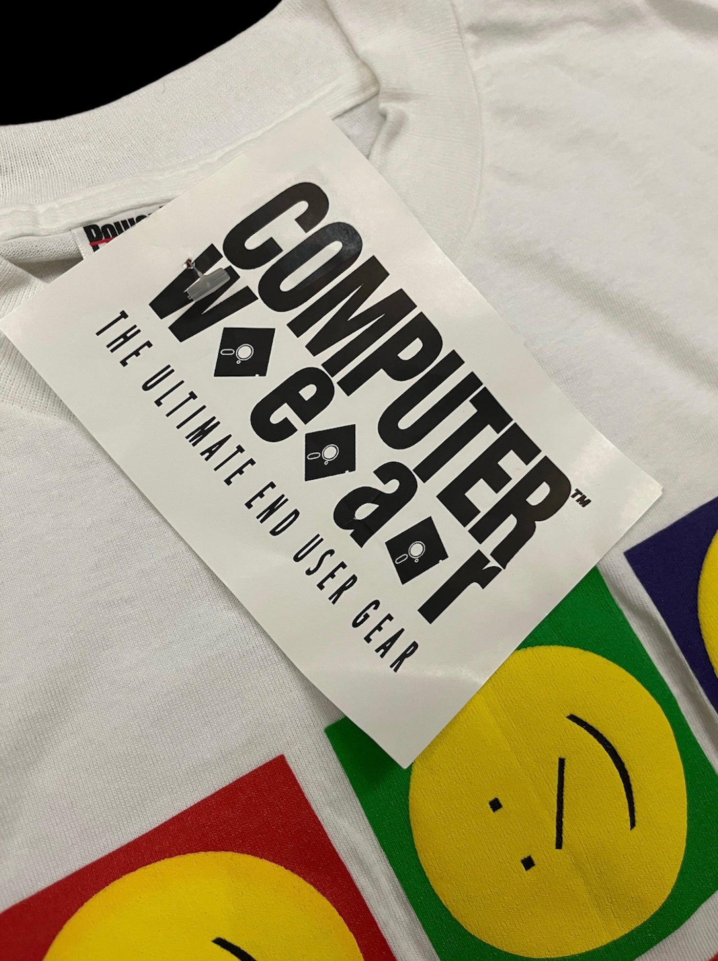 Vintage COMPUTER WEAR emoji tee