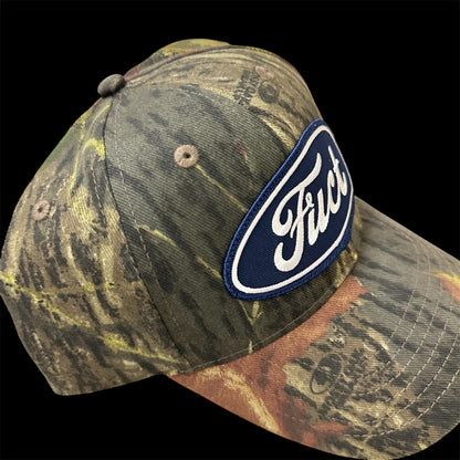 FUCT parody oval logo cap MOSSY OAK
