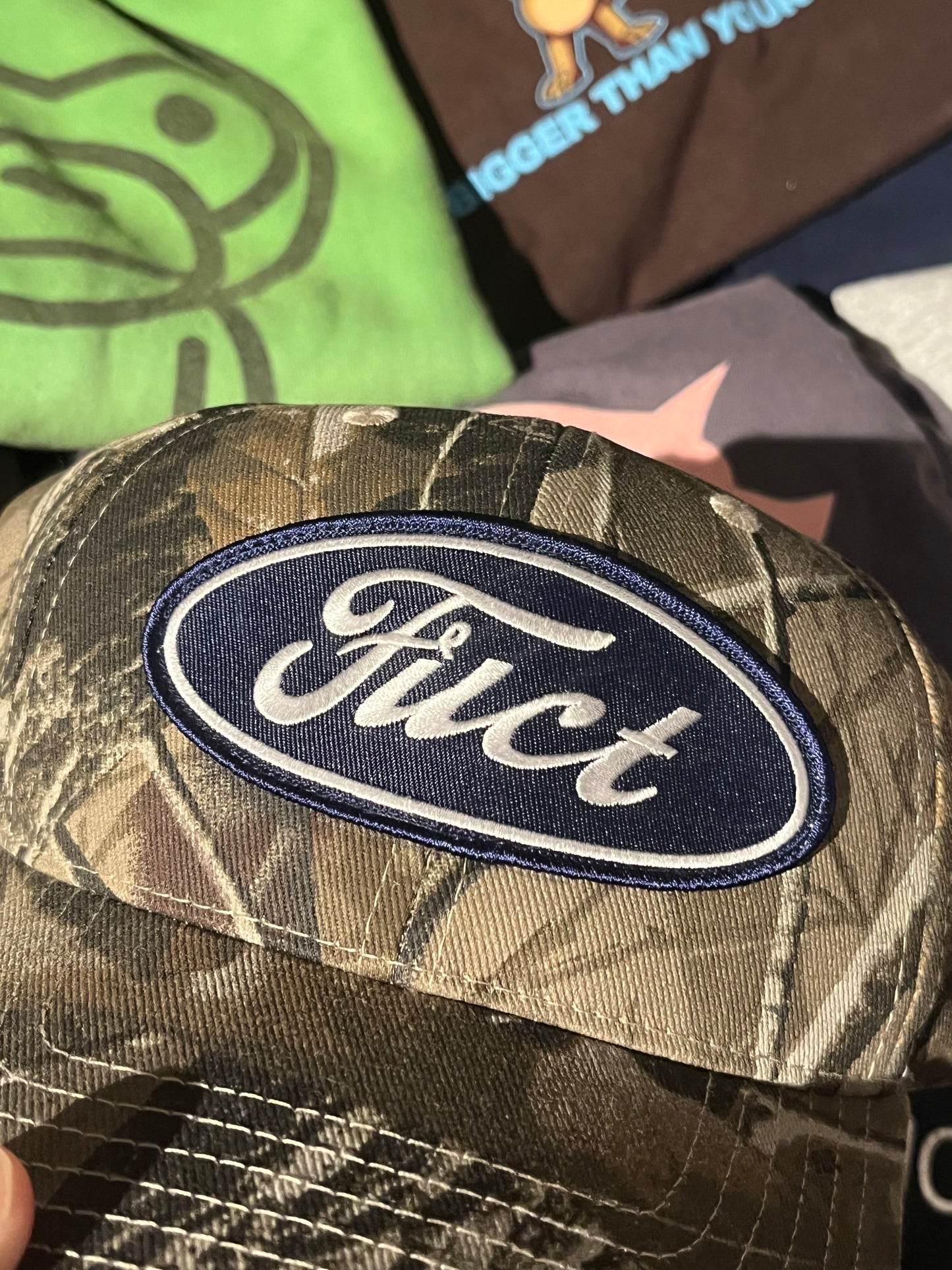 FUCT parody oval logo cap REALTREE