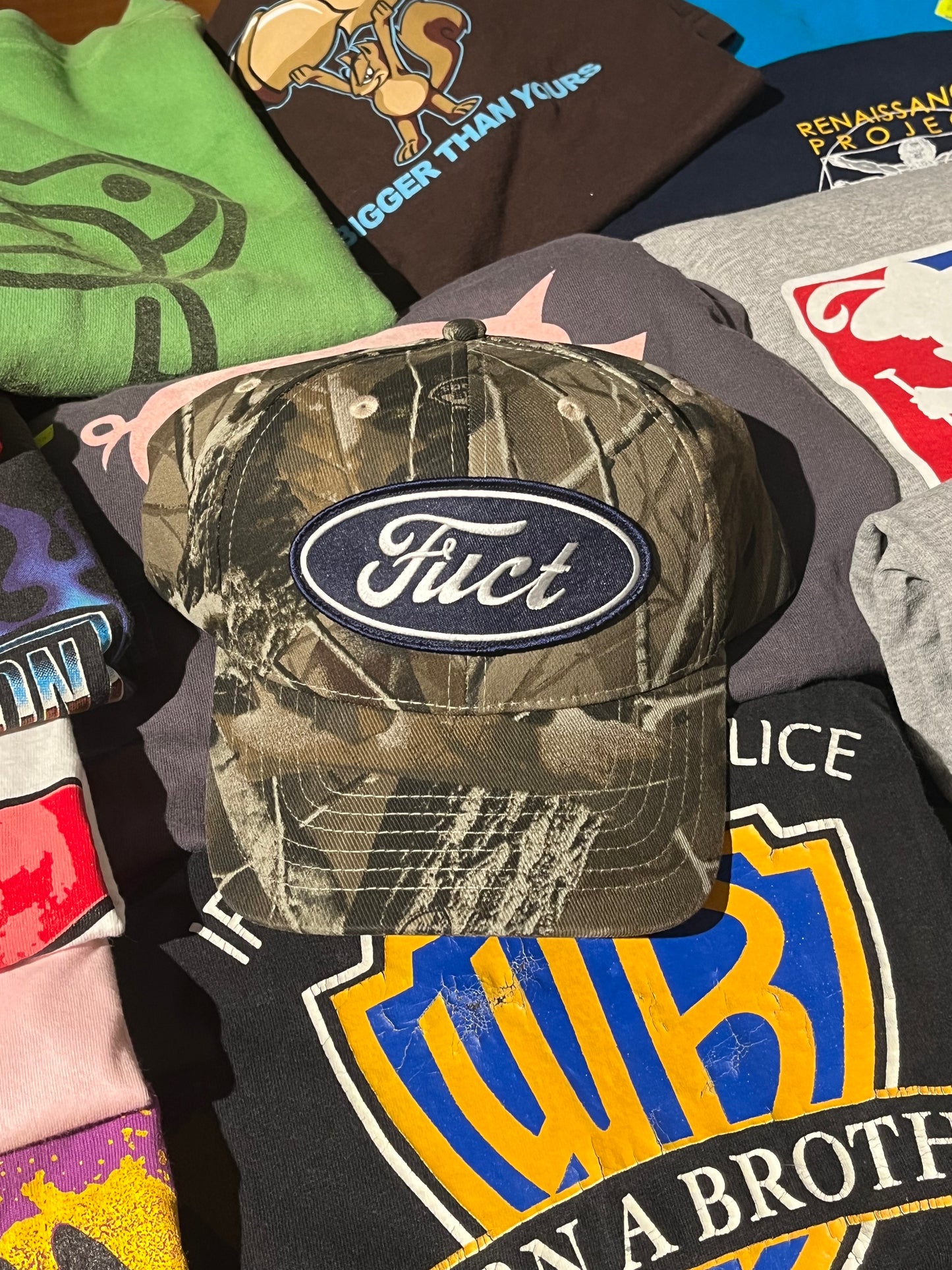 FUCT parody oval logo cap REALTREE