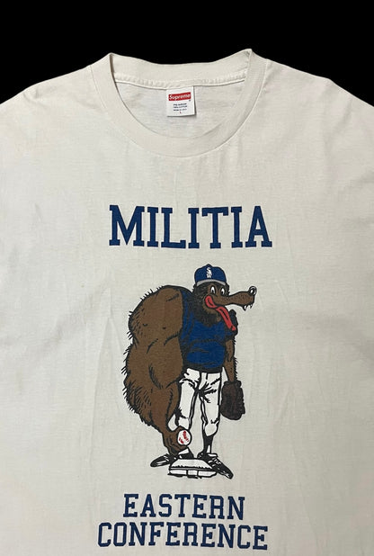 Vintage SUPREME WTAPS MILITIA  tee 2009