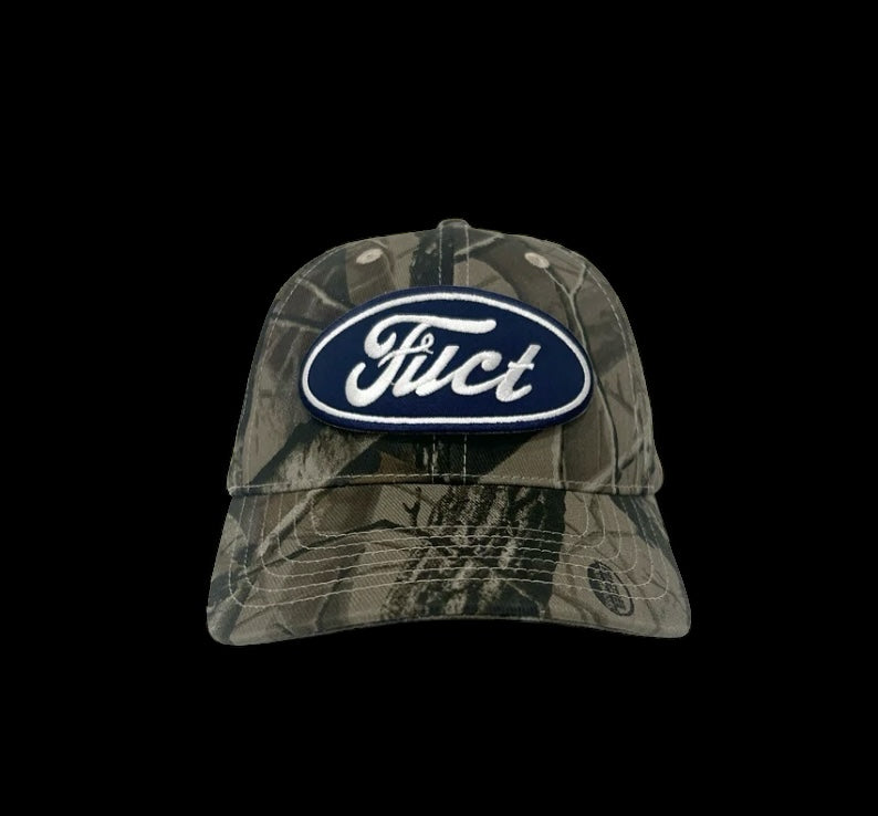 FUCT parody oval logo cap REALTREE