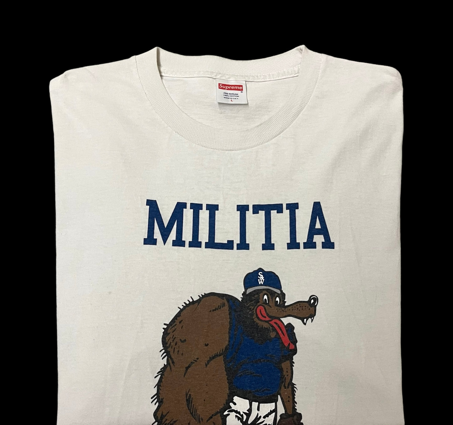 Vintage SUPREME WTAPS MILITIA  tee 2009