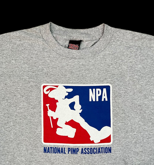 Brand new Vintage NATIONAL PIMP ASSOCIATION NPA parody tee