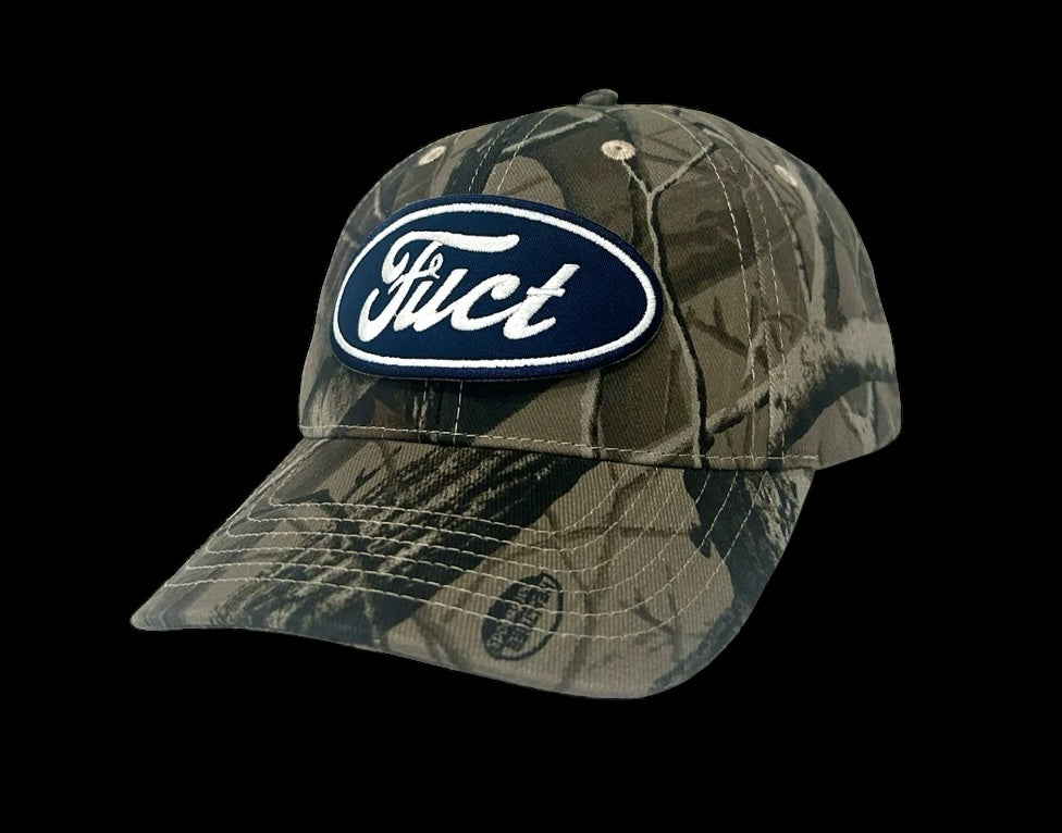 FUCT parody oval logo cap REALTREE