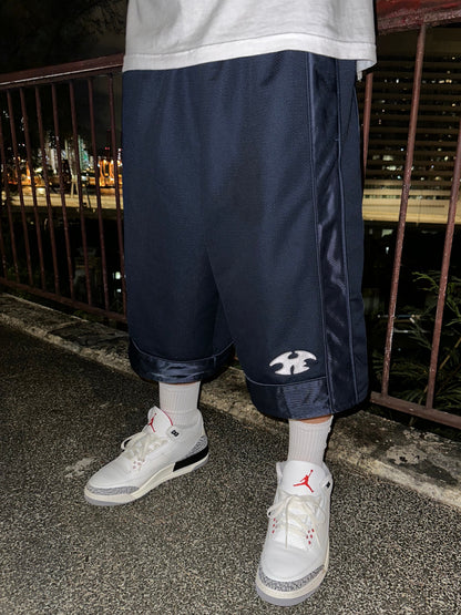 HYLE EMBROIDERY LOGO SWAG SHORTS