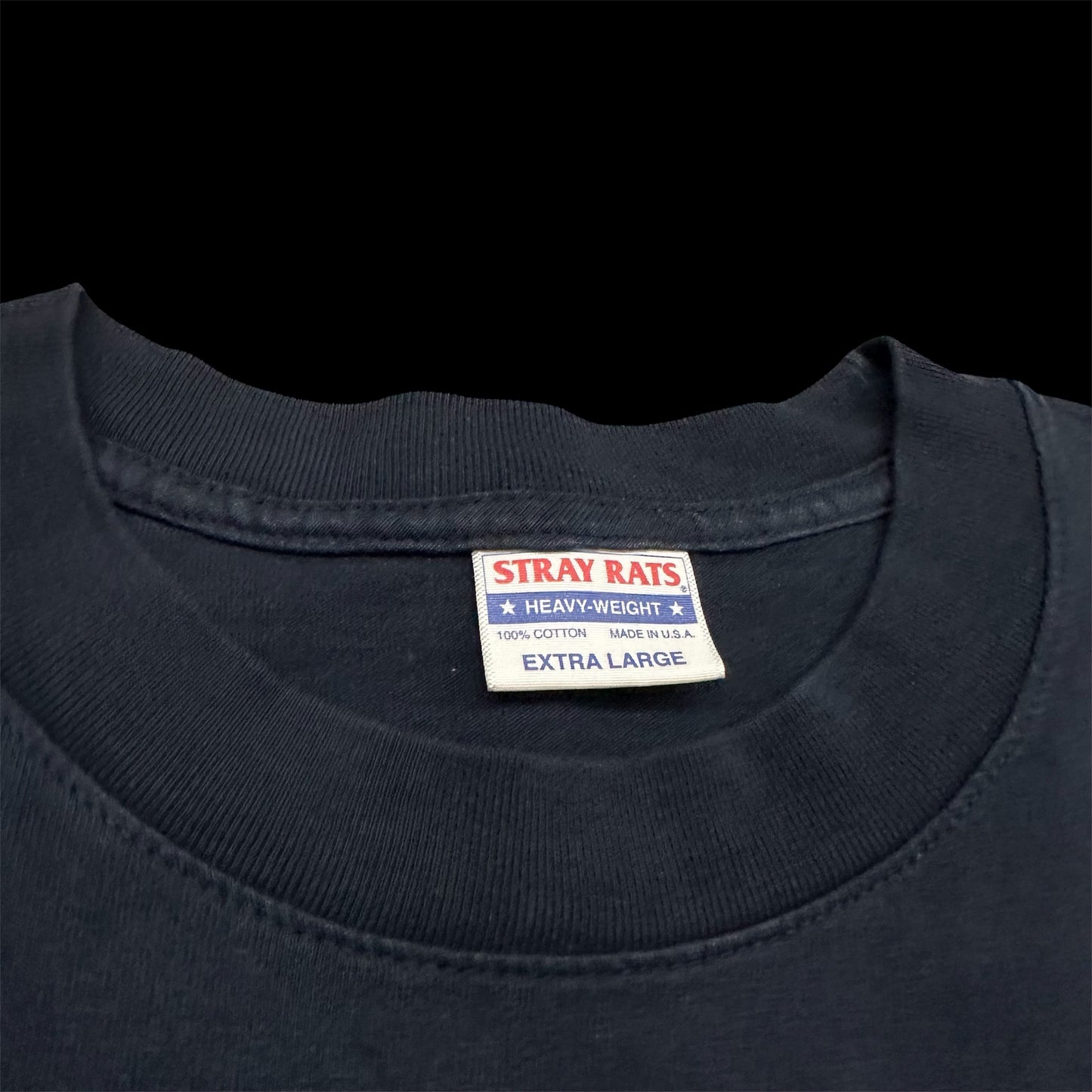 STRAY RATS browser tee navy