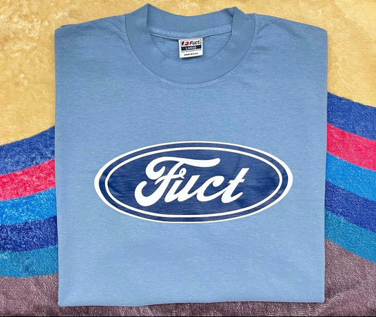 Brand new FUCT FORD parody logo tee