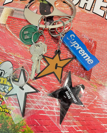 Brand new CARPET COMPANY C Star logo keychain