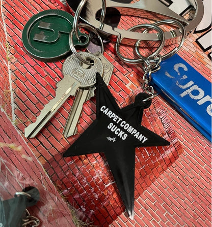 Brand new CARPET COMPANY C Star logo keychain