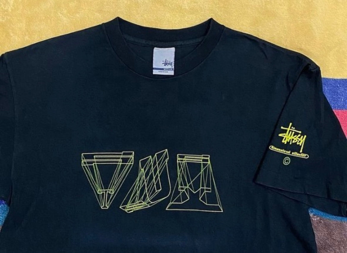 Vintage STUSSY 3D logo tee