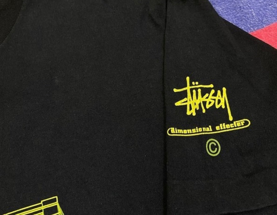 Vintage STUSSY 3D logo tee